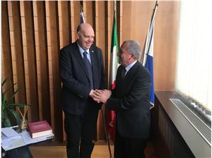 Il Presidente Paccher e l'Ambasciatore Marsili